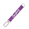 Snúrka na krk Krátka s karabinou Oxy Purple glitter