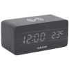 KARLSSON LED budík - hodiny 5933BK Karlsson s nabíjaním 15cm