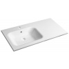 Sapho ARECA umývadlo 101x51,5cm, liaty mramor, ľavé, biela AC101L