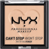 NYX Professional Makeup Can't Stop Won't Stop Mattifying Powder zmatňujúci púder 03 Light Medium 6 g