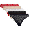 Tommy Hilfiger Spodné prádlo 5-Pack Thong W UW0UW04995 Dámske spodné prádlo M