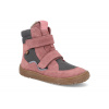 Barefoot zimní boty Froddo - Tex Winter růžové
