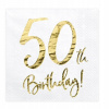 Servítky na 50. narodeniny 33 cm 20 kusov