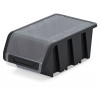 Kistenberg TRUCK PLUS Plastový úložný box s vekom, 23x16x12cm, čierny KTR23F-S411