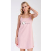 Vienetta Dámska nočná košeľa na ramienka Zuzana: světle růžová S