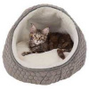 Plyšová jaskyňa Livia 45 x 33 cm tmavošedá/krémová