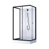 Sprchový box Aurlane Black Magic 110 x 80 x 200 cm čierny