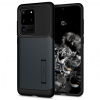 Odolné puzdro na Samsung Galaxy A12 Spigen Slim Armor metal-čierne