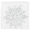 MagicHome Ozdoba 6 ks, snehová vločka, biela, na vianočný stromček, 12 cm