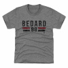 Chicago Blackhawks Detské - Connor Bedard Font Gray NHL Tričko 10-12 rokov