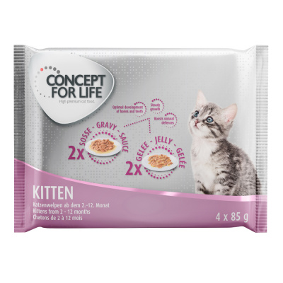 Concept for Life skúšobné balenie - 4 x 85 g - Kitten