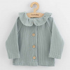 NEW BABY Dojčenský kabátik na gombíky New Baby Luxury clothing Laura šedý Veľ. 62