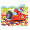 Bigjigs Toys Drevené puzzle vlak 9 dielov