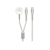SWISSTEN OPLETENÝ MAGNETICKÝ KABEL 2v1 PRO APPLE WATCH A LIGHTNING, USB-C 1.2 M 22065503