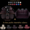 Luxusné autokoberce Dragonskin basic set premium + 2x Box 14 farebných variant Farba kože: Diamond Farba kože : Fialová