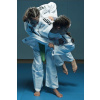 Adidas JU kimono s modrými pásmi Club, biele