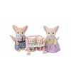 Sylvanian Family Rodina Líšiek Fenek S Dvojčatami
