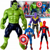 AVENGERS SADA 4 FIGÚRKY FIGÚRKA HULK SPIDERMAN AMERIKA THANOS + PRÍSLUŠENSTVO