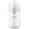 Avent Natural Response priehľadná fľaša s cumlíkom s ventilom AirFree 260 ml