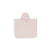 Jollein Osuška pončo Stripe Wild Rose 60x65 biela