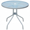 Záhradný stôl, stolík - Vidaxl Bistro Table, Gray, 80x71 cm, oceľ (Vidaxl Bistro Table, Gray, 80x71 cm, oceľ)