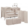 KINDERKRAFT Cestovná postieľka JOY 2 s príslušenstvom BEIGE