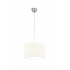 Trio - TRIPOLIS Trio - závesná lampa - biely textil+nikel - ø 350mm