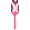 OLIVIA GARDEN Finger Brush Pink Granita kefa na vlasy masážna 6-radová stredná