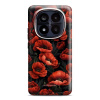 Odolný obal Mobiwear Elite Pro - Xiaomi Redmi Note 14 Pro Plus 5G - EP45E Temné červené květy (Odolné pouzdro, obal kryt Mobiwear Elite Pro - maximální ochrana mobilu Xiaomi Redmi Note 14 Pro Plus 5G,