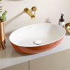 VILLEROY & BOCH Artis oválne umývadlo na dosku bez otvoru, bez prepadu, 610 x 410 mm, Rust, 419861BCW8