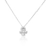Strieborný náhrdelník s príveskom Anjelik so zirkónmi