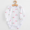 Dojčenské body New Baby Classic II raspberry 80 (9-12m)
