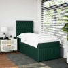 Box spring postel s matrací tmavě zelená 80 x 200 cm samet 3294499