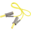 VOLTCRAFT MSB-501 bezpečnostné meracie káble [lamelový zástrčka 4 mm - lamelový zástrčka 4 mm] 0.50 m žltá 1 ks; VC-8063450
