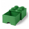 LEGO® úložný box s šuplíkem 25 x 25 x 18 cm tmavě zelená