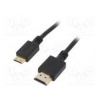 Cable HDMI 2.0 HDMI plug,mini HDMI plug PVC 1.8m black