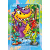 ART PUZZLE Drevené puzzle Dinosauri na rybách 16 dielikov