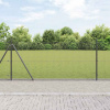 zahrada-XL Plot s stĺpmi Sivá 0.8 x 10 m Oceľ 3352514