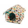 Domček pre mačku Rozz čierny obdĺžnikový 33 cm x 1 cm