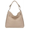 Diva Kožená dámská kabelka Romina latté hnědá