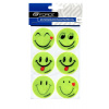 FORCE nálepky sada SMILE, žlté 6 ks