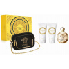 Versace Eros Pour Femme SET: Parfumovaná voda 100ml + Sprchový gél 100ml + Telové mlieko 100ml + Kabelka pre ženy