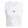 adidas Tennis Pro AEROREADY Crop Top Womens White 16 (XL)