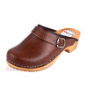 Klasické dámske dreváky PP1 hnedé - 39 [25,4 cm]