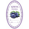 Samolepka domáca SLIVOVICA/SZILVA PALINKA ovál 16ks etikiet HU