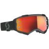 okuliare FURY CH čierna, SCOTT - USA, (plexi oranžové chrom)
