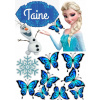 CUKROVÁ TLAČ jedlý obrázok na tortu Cukrová hmota Elsa Elza Olaf Frozen 2 + MENO