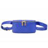 Pierre Cardin FRZ 1660 SAVAGE modrá dámska kožená kabelka 22 x 11 x 7 cm