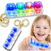 Kľúčenka proti stresu LED Kliker Fidget Klávesnica RGB Kliker KĽÚČENKA