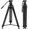 Profesionálny videostatív K&F Concept z hliníkovej zliatiny VA18, nosnosť 8 kg, výška 180 cm s hlavou VH081 (KF09.121)